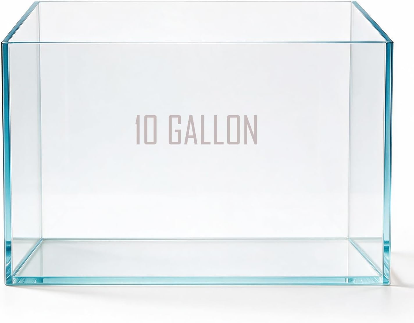AQUA DAREN 10 Gallon Rimless Aquarium Fish Tank, Ultra-Clear Nano Glass Rectangular Fish Tank L17.7＂×W11＂×H11.8＂ Thickness 6mm Glass Aquarium (M 10 Gallons)