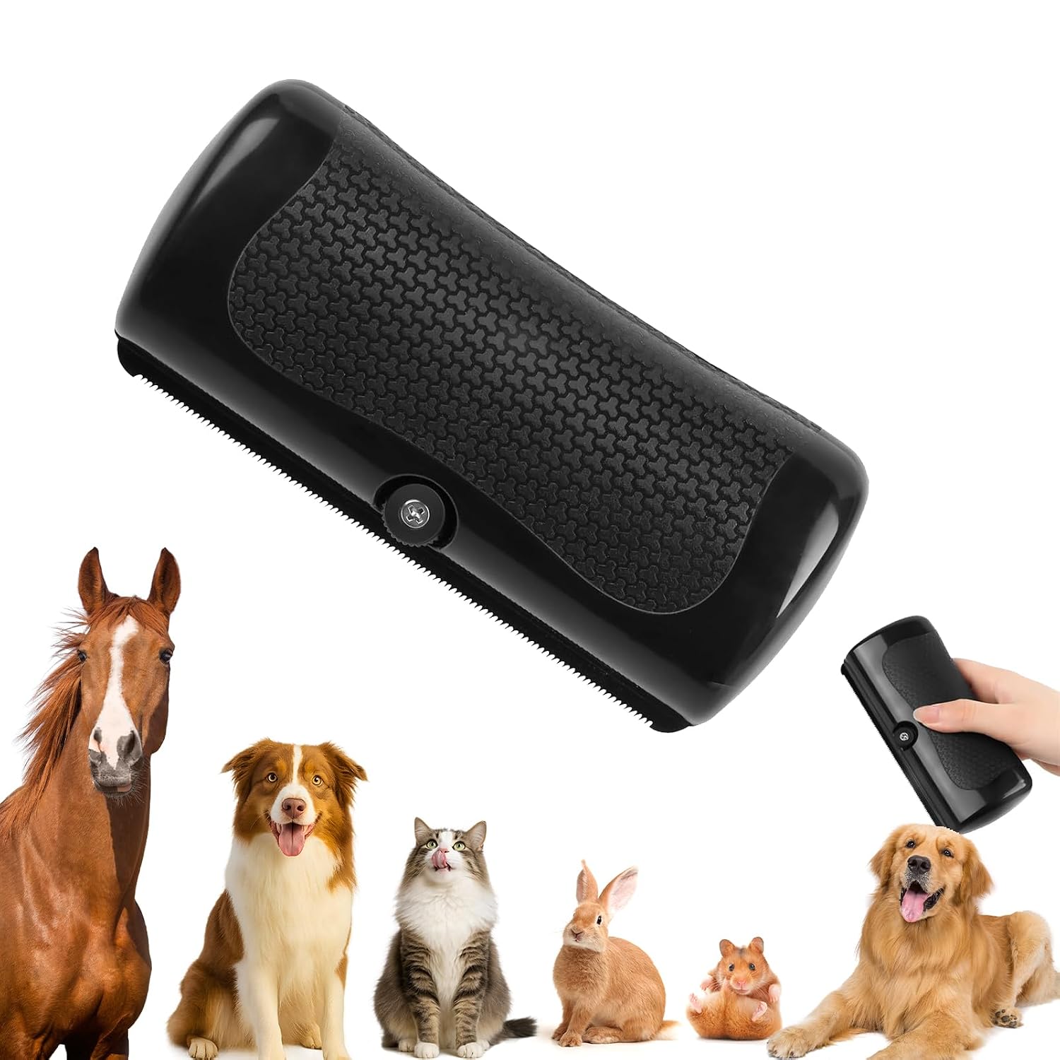 Deshedding brush for pets, easy hair removal tool