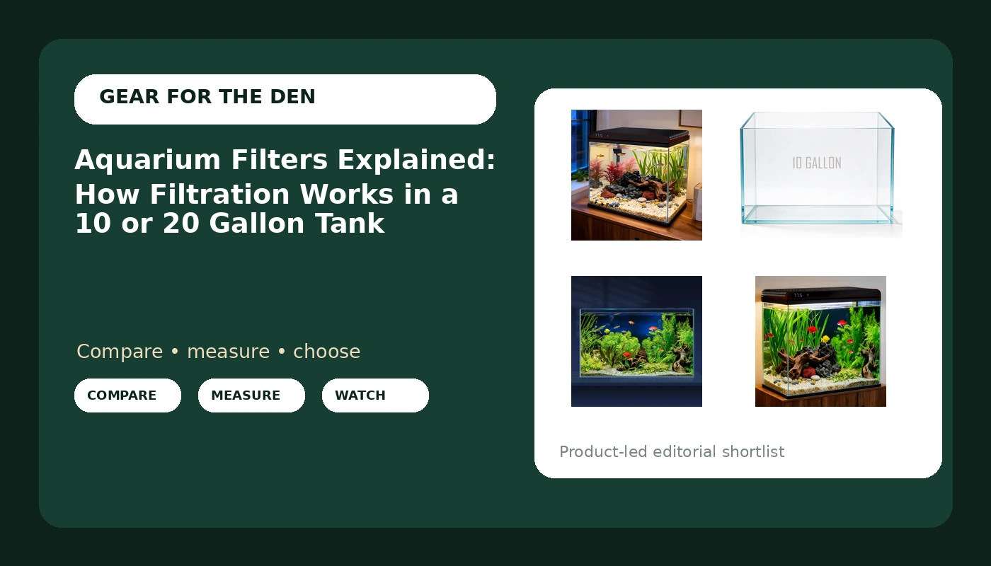 Aquarium Filters Explained: How Filtration Works in a 10 or 20 Gallon Tank cover