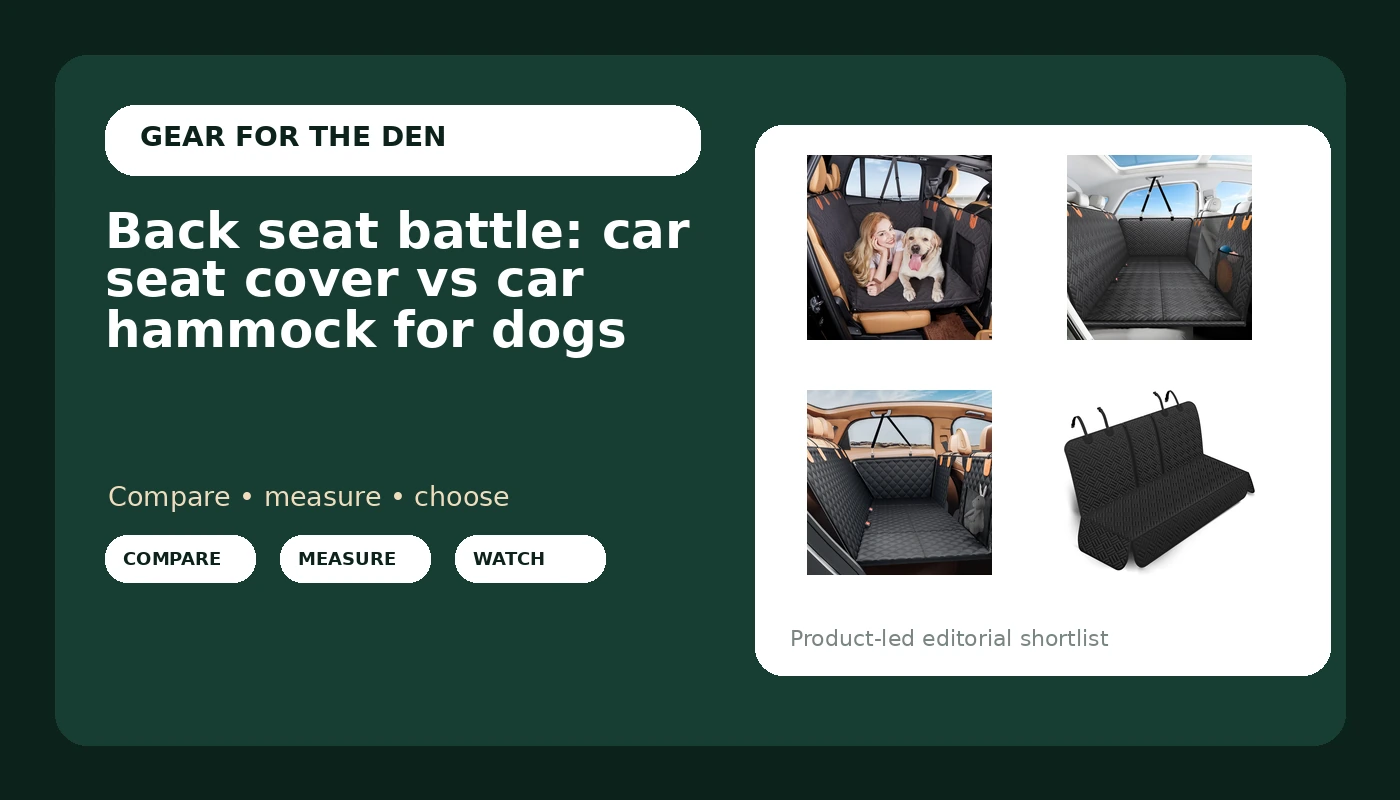 Back seat battle: car seat cover vs car hammock for dogs cover