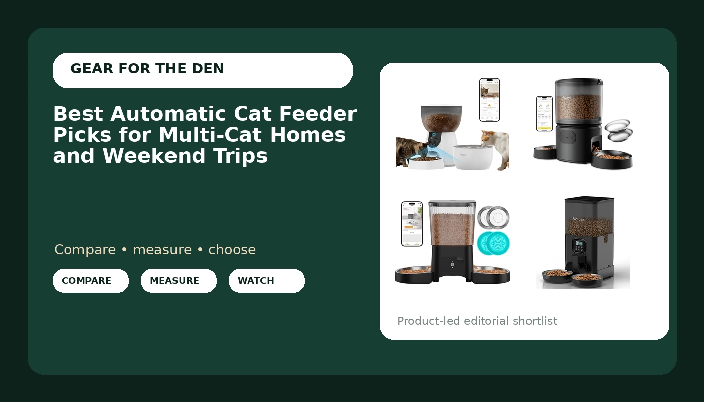Best Automatic Cat Feeder Picks for Multi-Cat Homes and Weekend Trips
