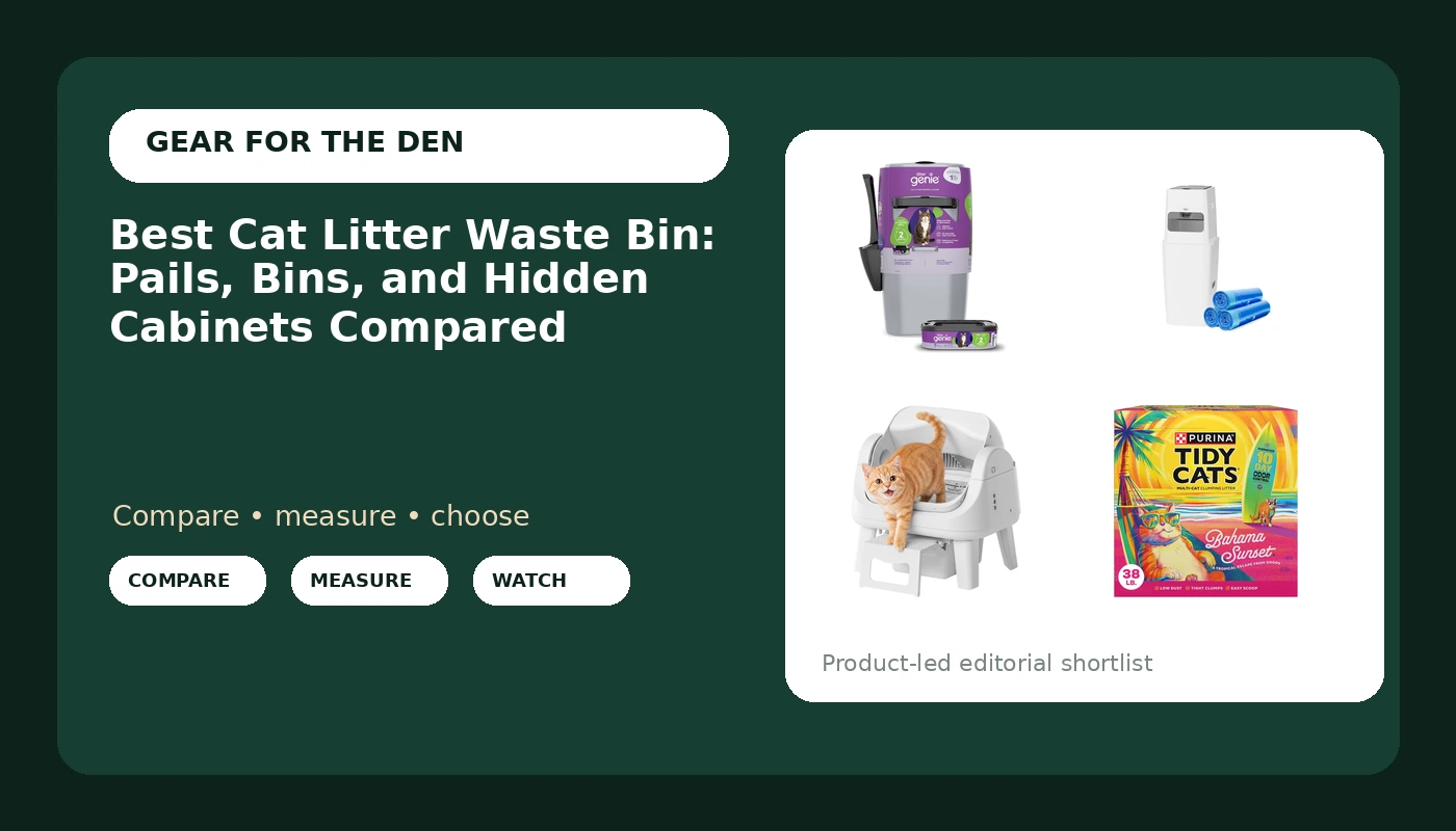 Best Cat Litter Waste Bin: Pails, Bins, and Hidden Cabinets Compared