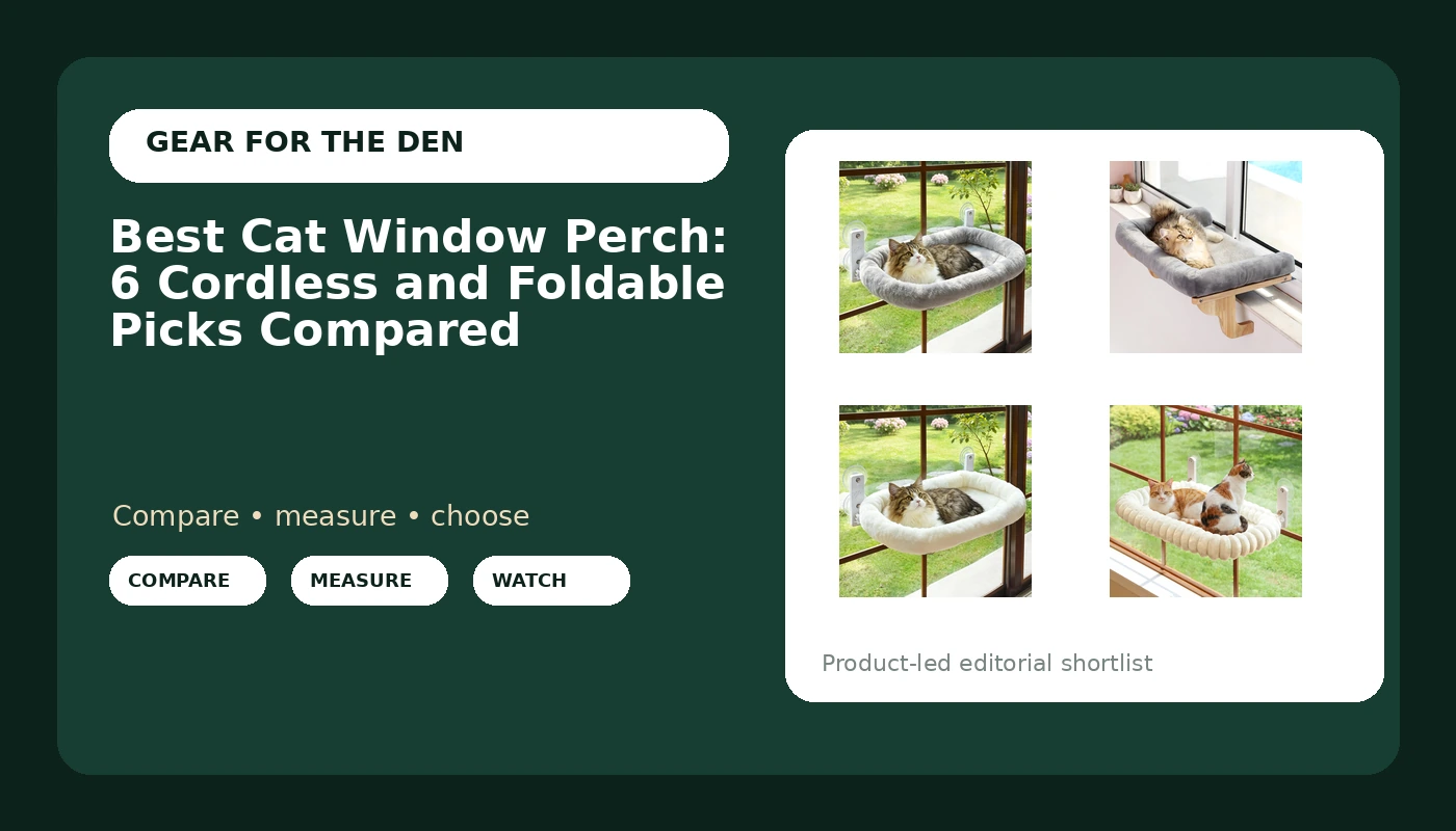 Best Cat Window Perch: 6 Cordless and Foldable Picks Compared cover