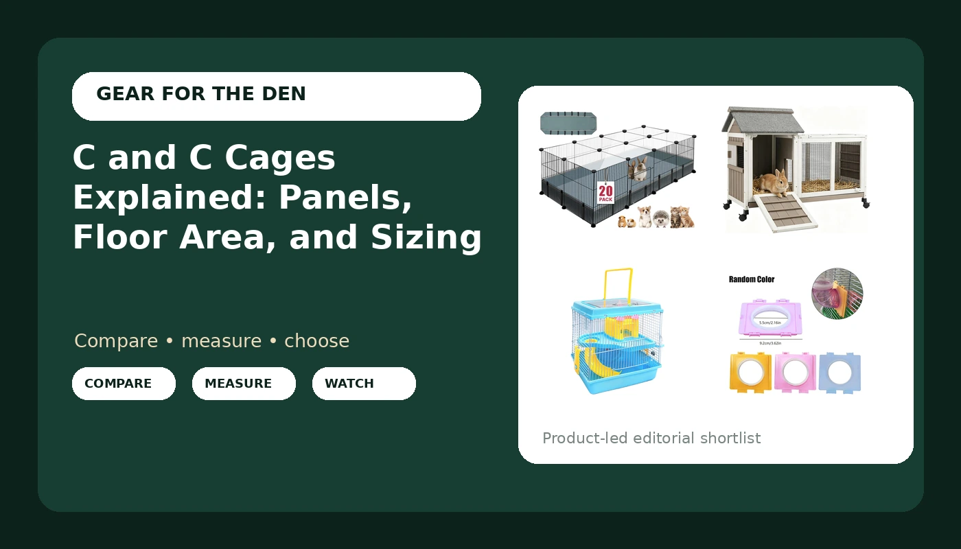 C and C Cages Explained: Panels, Floor Area, and Sizing