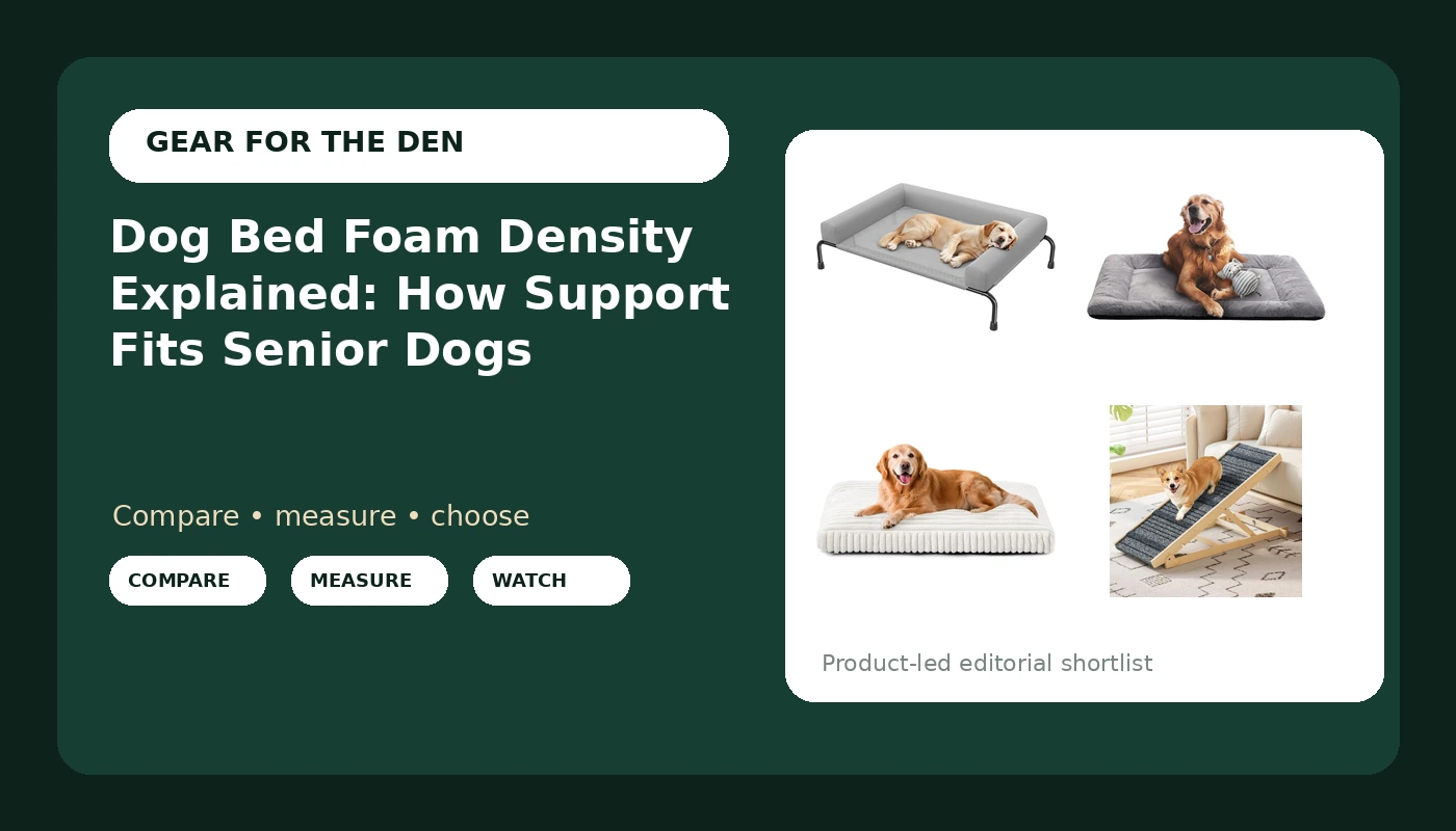 Dog Bed Foam Density Explained: How Support Fits Senior Dogs cover