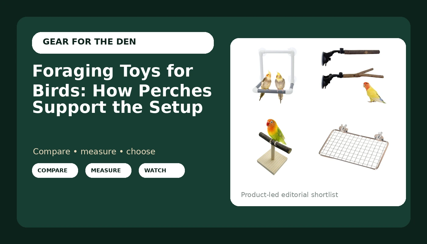 Foraging Toys for Birds: How Perches Support the Setup