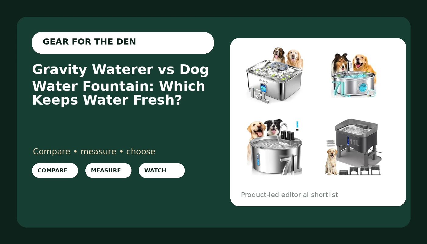Gravity Waterer vs Dog Water Fountain: Which Keeps Water Fresh?