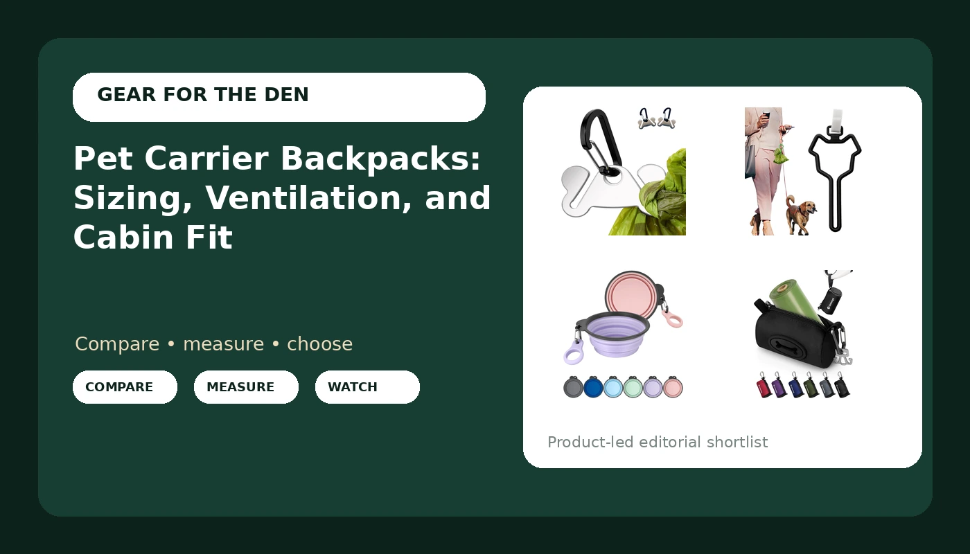 Pet Carrier Backpacks: Sizing, Ventilation, and Cabin Fit cover